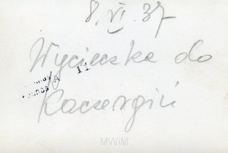 KKE 4083a.jpg - Rewers KKE 4083. Wycieczka do Kaczergiń?, 8 VI 1937 r.